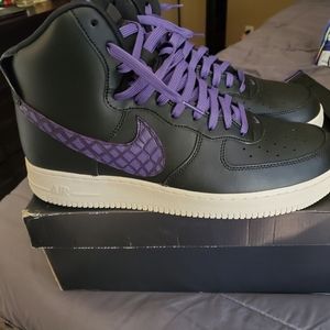 AF1  High 07 LV8 Men Size 12 black/purple-sail